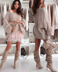 Set Zaffiro - Maglia più canotta pizzo