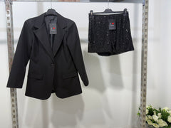 Short paillettes + Giacca