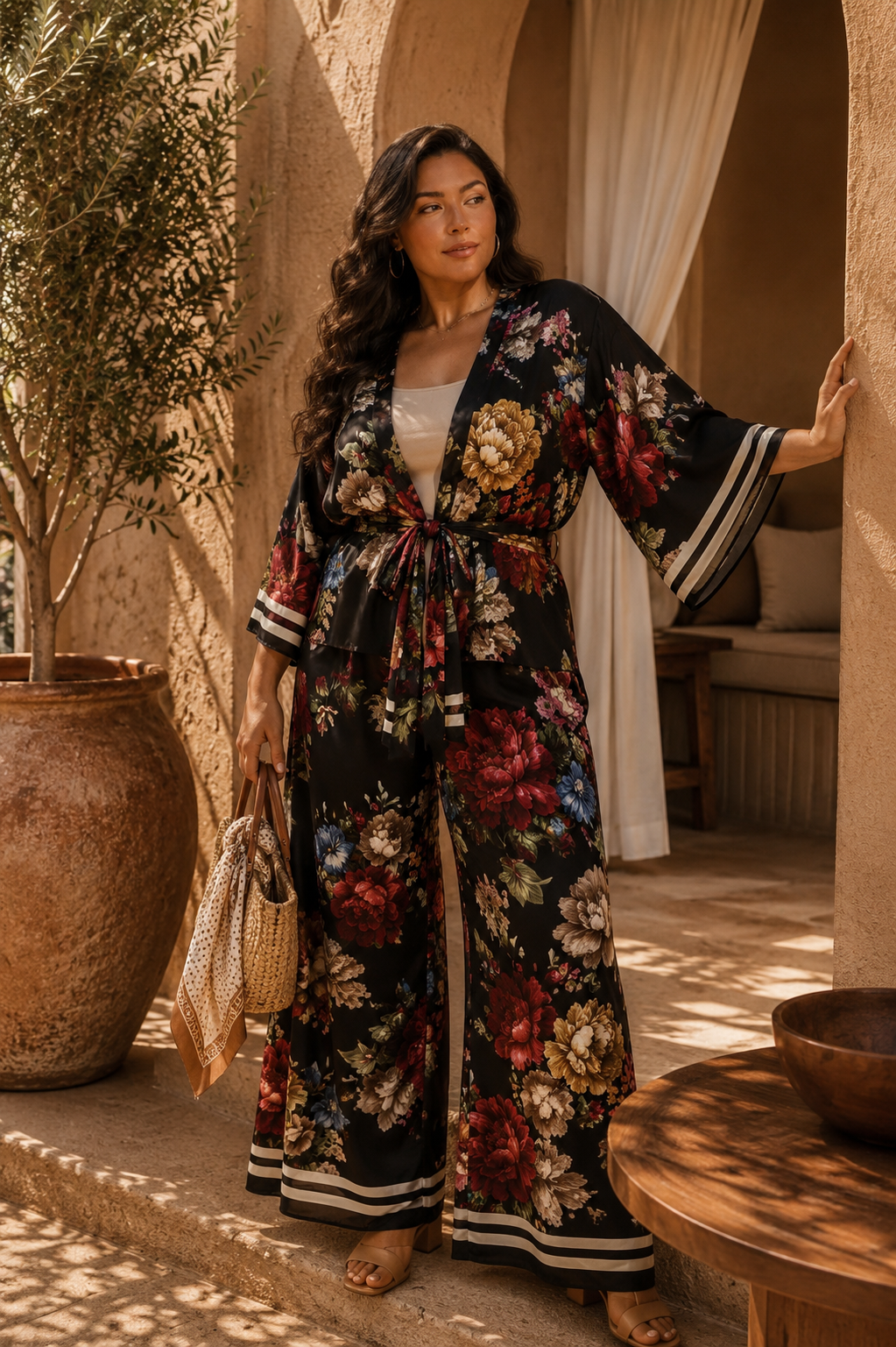 Set Curvy kimono