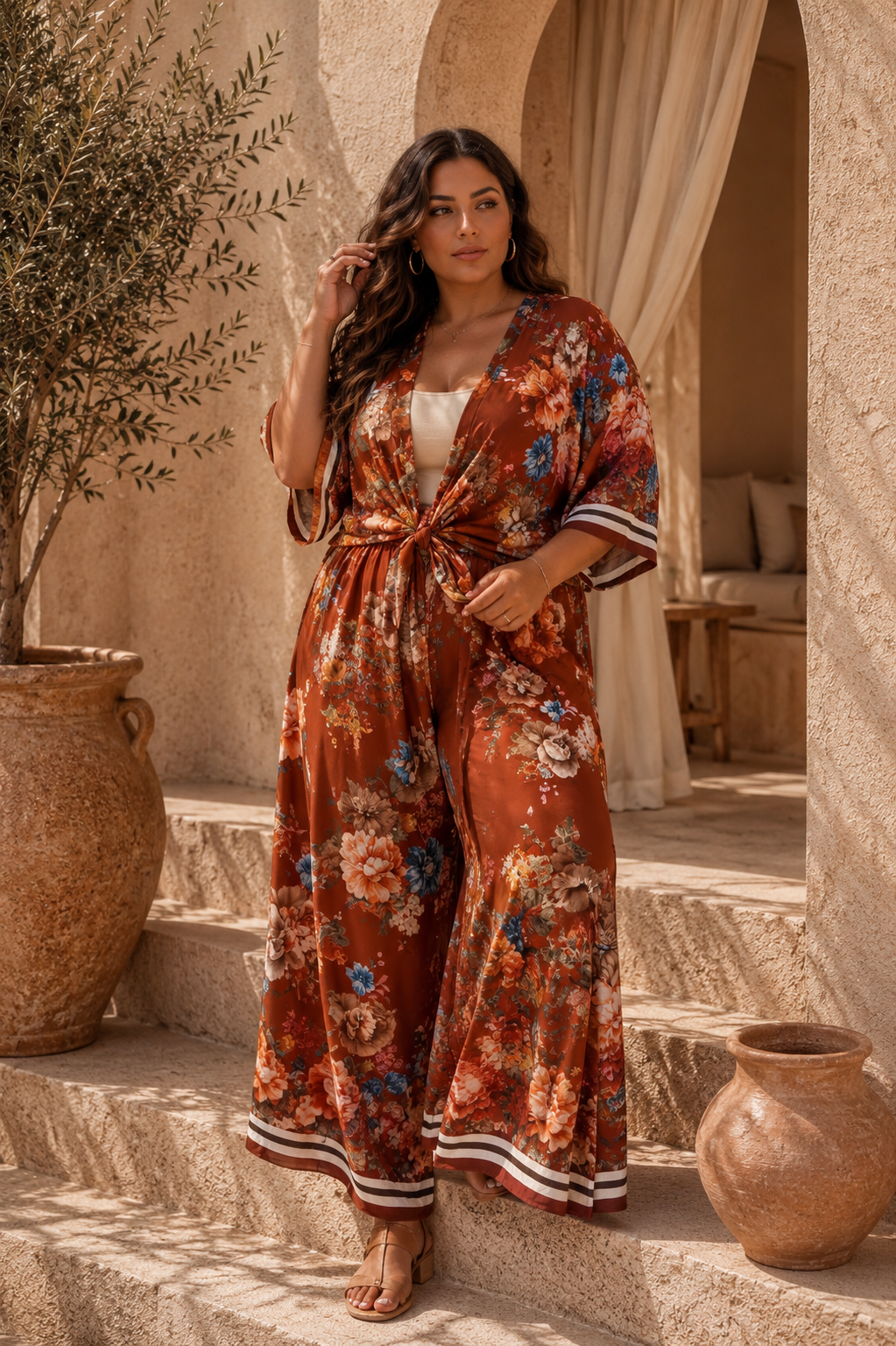 Set Curvy kimono